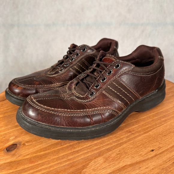 Clarks Other - Clarks Collection Shoes Mens 7.5 Brown Leather Lace Up Casual Good 13287